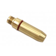 .002 Oversize exhaust valve guide with undersize bores is easily reamed. Guide features O-ringed flange design, good durability, excellent heat transfer and good lubricity.