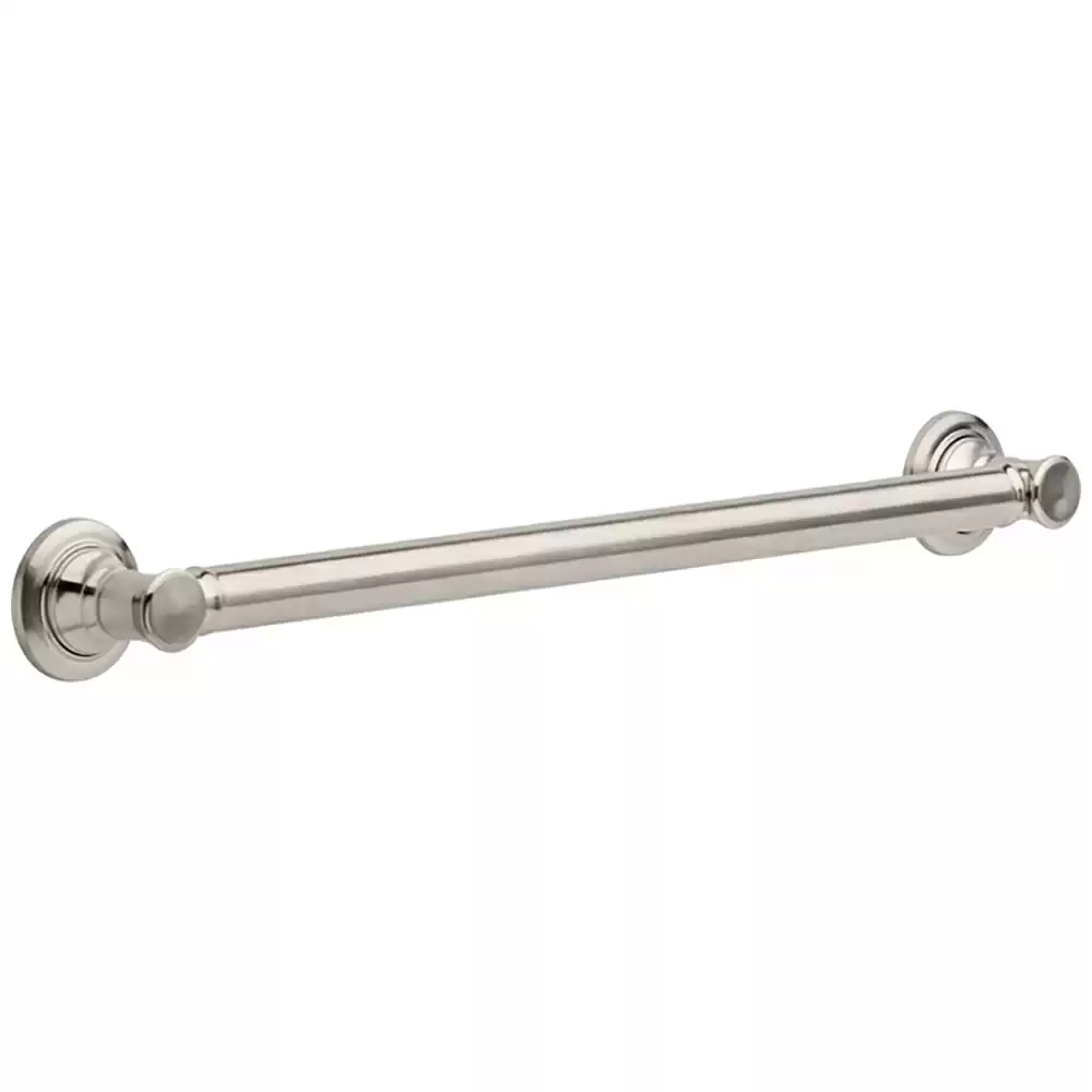24" Traditional Decorative Grab Bar, Brilliance Stainless Steel