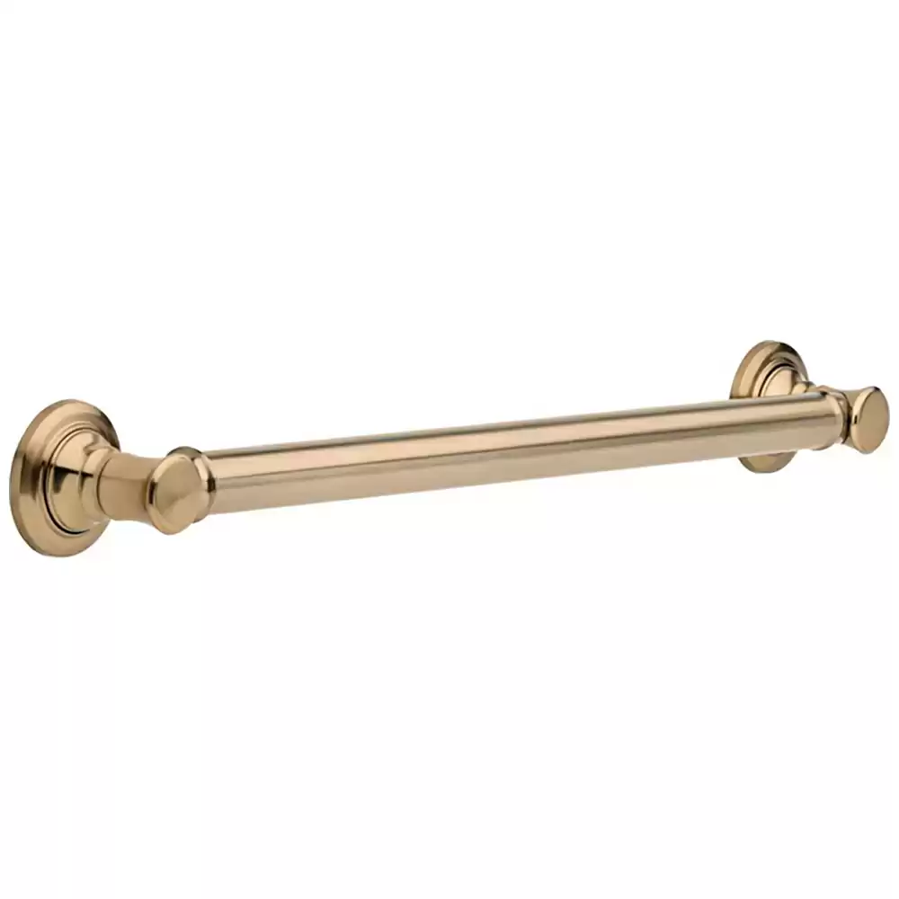 24" Traditional Decorative Grab Bar, Champagne Bronze