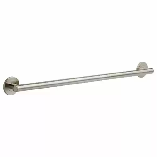 36" Contemporary Decorative Grab Bar, Stainless Steel