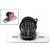 Stop LED tail lamp assembly is fender mount type with round LED tail lamp.